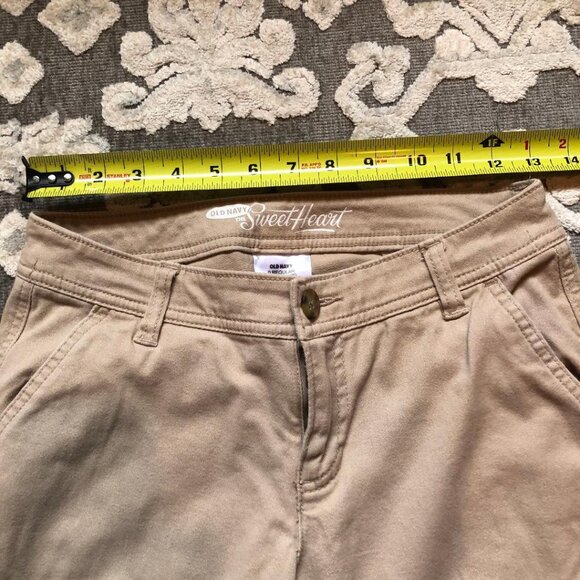 Old Navy The Sweetheart, tan, skinny jeans/khaki, cropped ankle, Sz 0 Regular - Picture 6 of 9